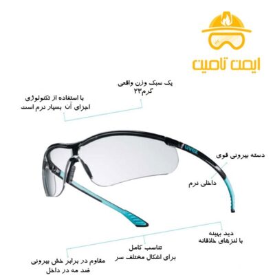 عینک ایمنی یووکس مدل sportstyle AR 9193838